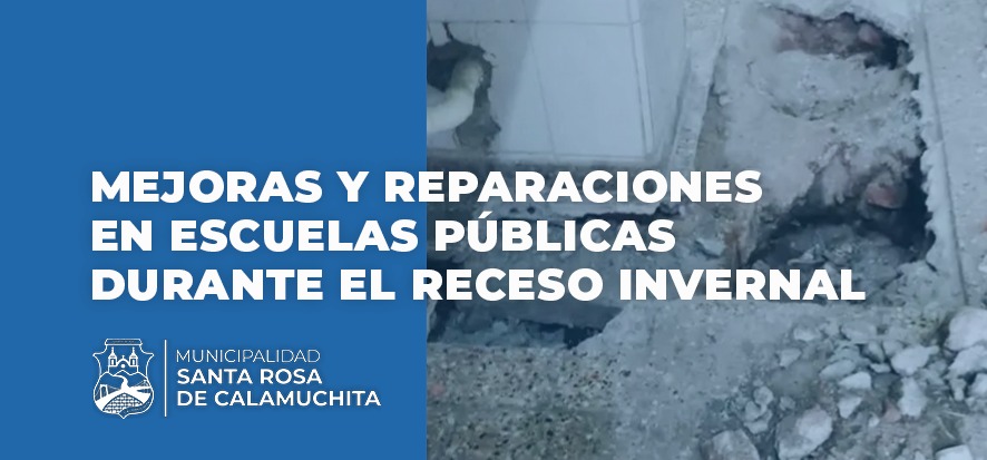 En este momento estás viendo Reparaciones y mejoras en edificios de las instituciones educativas públicas de Santa Rosa.